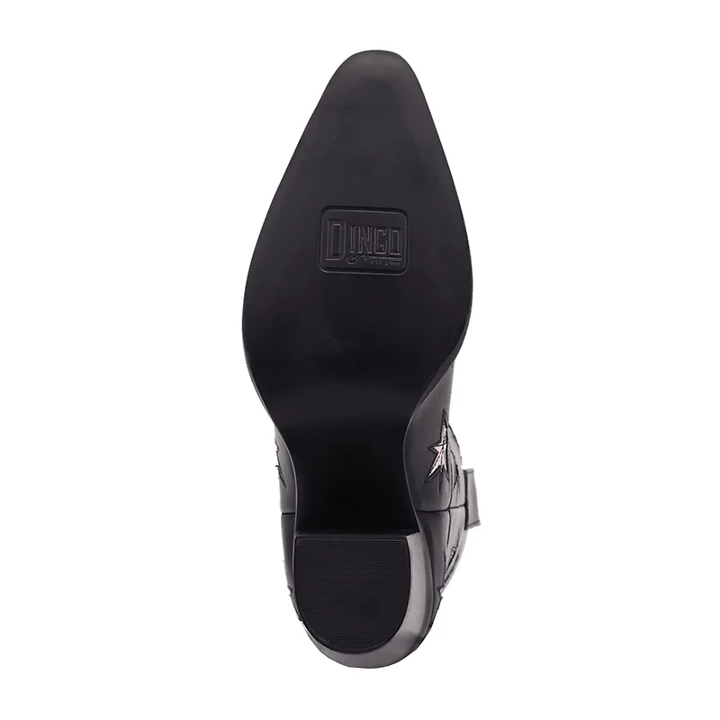 Dingo Womens Starburst Block Heel Cowboy Boots