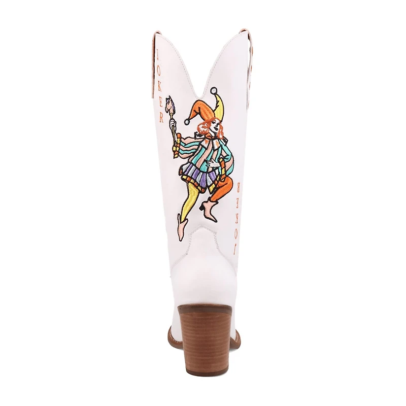 Dingo Womens Joker Block Heel Cowboy Boots