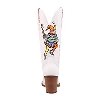 Dingo Womens Joker Block Heel Cowboy Boots