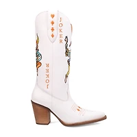 Dingo Womens Joker Block Heel Cowboy Boots