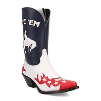 Dingo Womens Cowgirl Block Heel Cowboy Boots