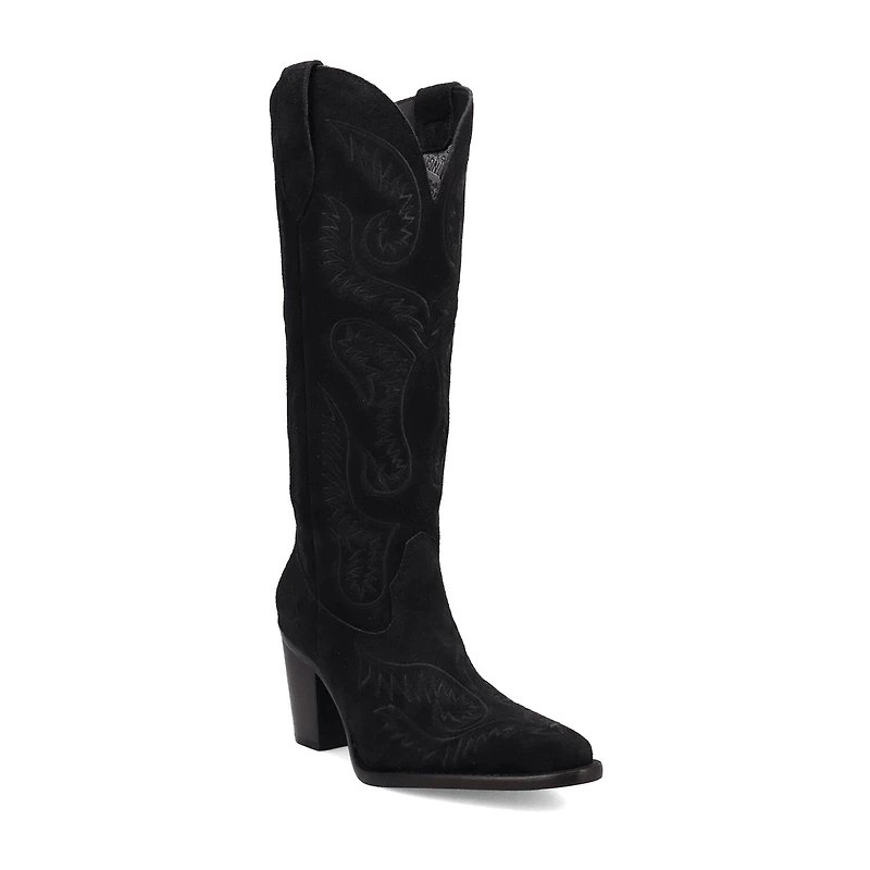 Dingo Womens Evita Stacked Heel Cowboy Boots