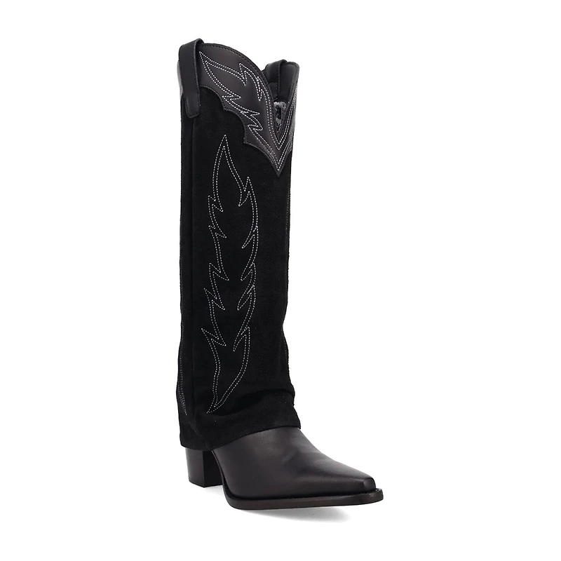 Dingo Womens Wild Fire Block Heel Cowboy Boots