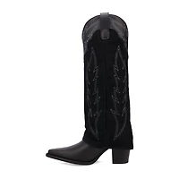 Dingo Womens Wild Fire Block Heel Cowboy Boots