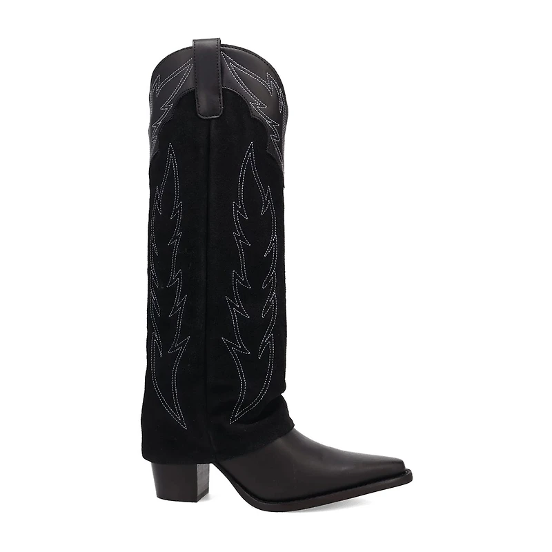 Dingo Womens Wild Fire Block Heel Cowboy Boots