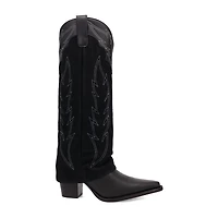 Dingo Womens Wild Fire Block Heel Cowboy Boots