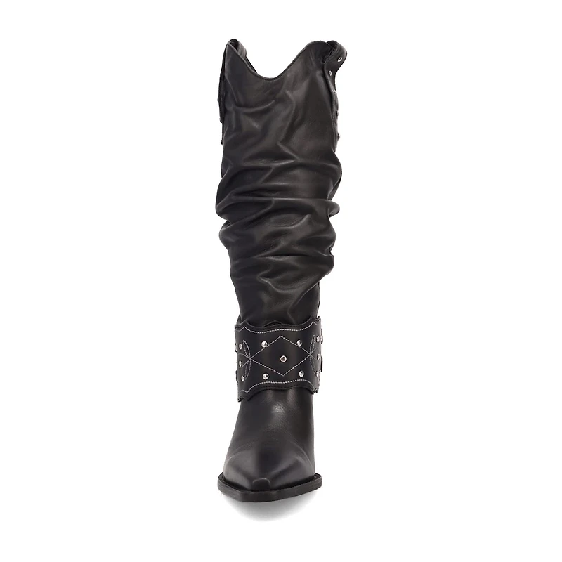 Dingo Womens Grit N' Grace Block Heel Cowboy Boots
