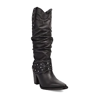 Dingo Womens Grit N' Grace Block Heel Cowboy Boots