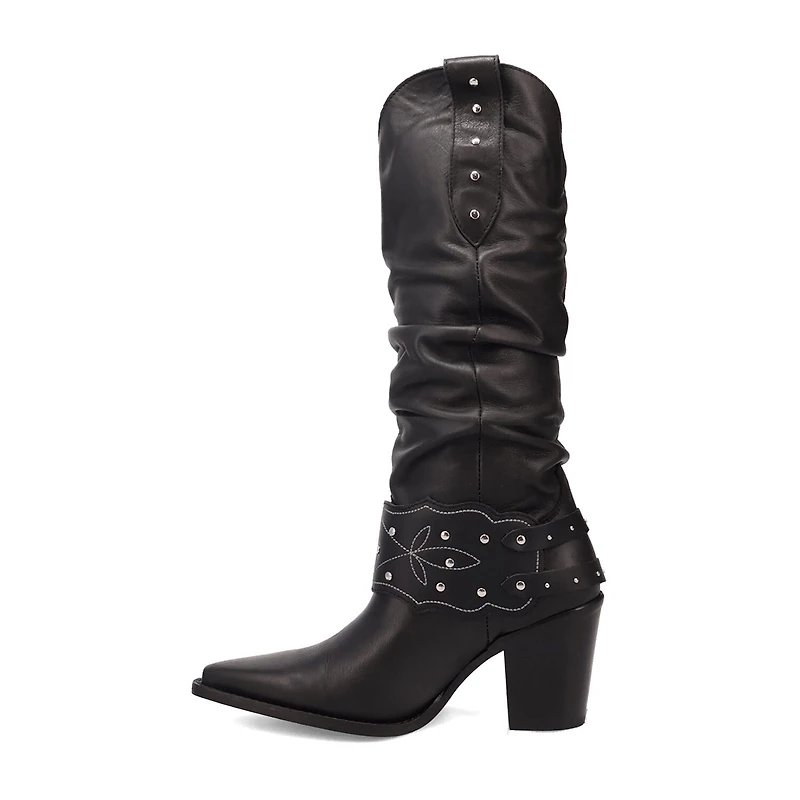 Dingo Womens Grit N' Grace Block Heel Cowboy Boots