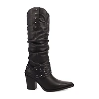 Dingo Womens Grit N' Grace Block Heel Cowboy Boots