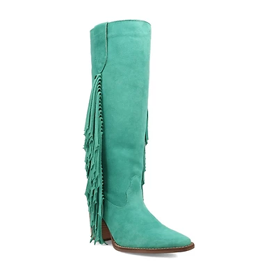 Dingo Womens Twister Block Heel Cowboy Boots