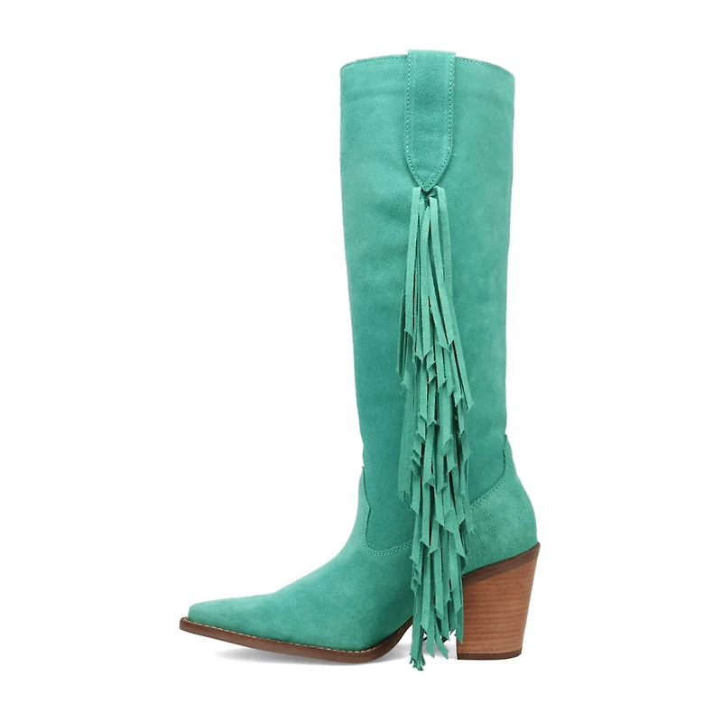 Dingo Womens Twister Block Heel Cowboy Boots