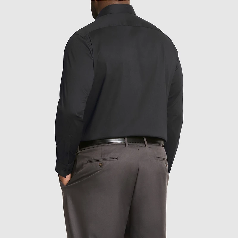 Van Heusen Everyday Defense Mens Big & Tall Classic Fit Stretch Fabric Wrinkle Free Long Sleeve Dress Shirt