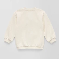 Okie Dokie Toddler & Little Girls Crew Neck Long Sleeve Button Cardigan