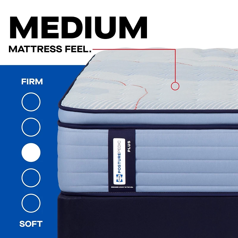 Sealy Posturepedic Ripley 15" Medium Pillow Top - Mattress + Box Spring