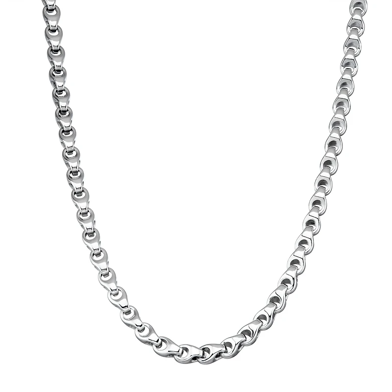 Mens Stainless Steel 24 Inch Link Chain Necklace