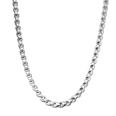 Mens Stainless Steel 24 Inch Link Chain Necklace