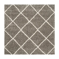 Safavieh Hudson Shag Collection Salome Geometric Square Area Rug