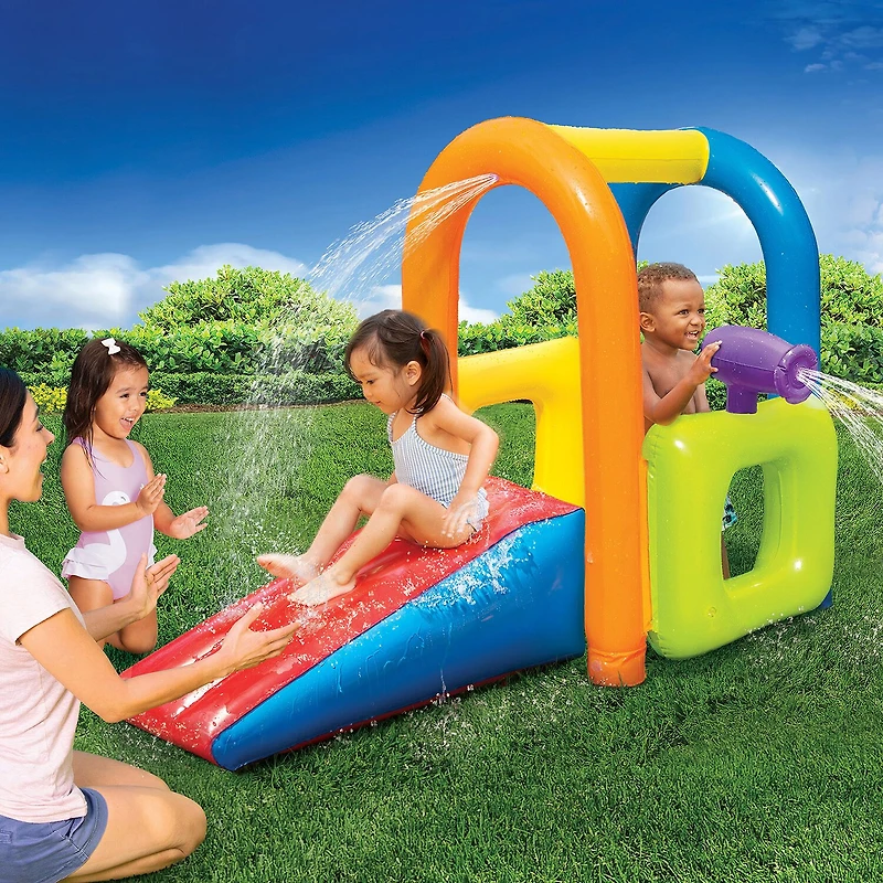 Banzai Jr. Splash Fun Toddlers Activity Water Park 18 Months Up Kiddie Pool