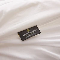 Farm To Home Organic Blended Cotton Wavy Channel Sown Alternative Mattress Pad