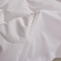 Farm To Home Organic Blended Cotton Wavy Channel Sown Alternative Mattress Pad