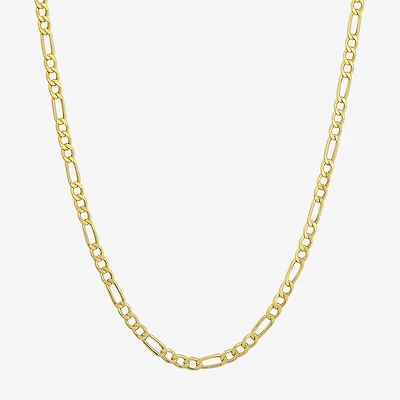 10K Yellow Gold 2.9mm 20-22" Semi-Solid Figaro Chain