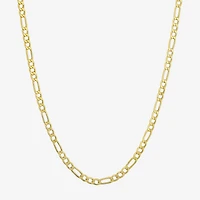 10K Yellow Gold 2.9mm 20-22" Semi-Solid Figaro Chain