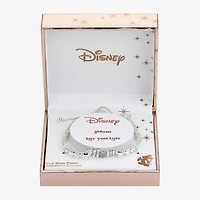 Disney Classics Mom Womens Cubic Zirconia Heart Mickey Mouse Bolo Bracelet