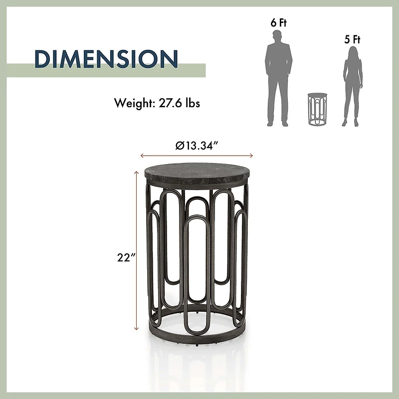 Furniture of America™ Austin Metal End Table