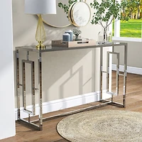 Furniture of America™ Selma Glass Top Console Table