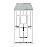 Furniture of America™ Haines Glass Top Console Table