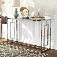 Furniture of America™ Haines Glass Top Console Table