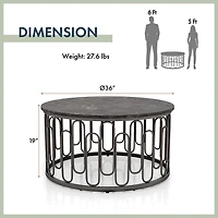 Furniture of America™ Austin Metal Coffee Table