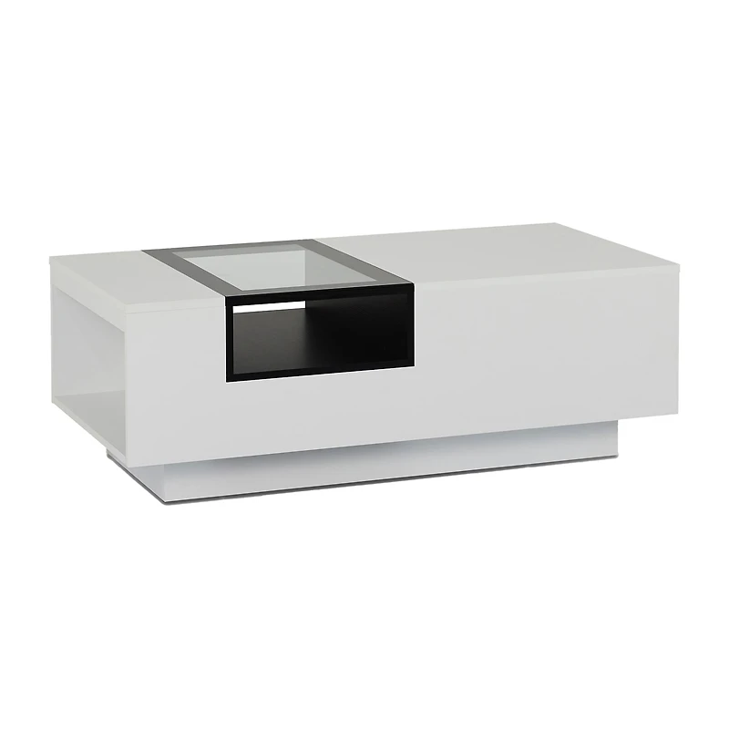 Furniture of America™ Auburn Glass Top Storage Coffee Table