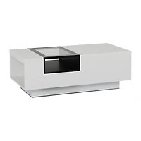 Furniture of America™ Auburn Glass Top Storage Coffee Table