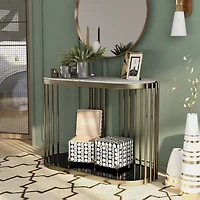 Furniture of America™ Aurora Storage Metal Console Table