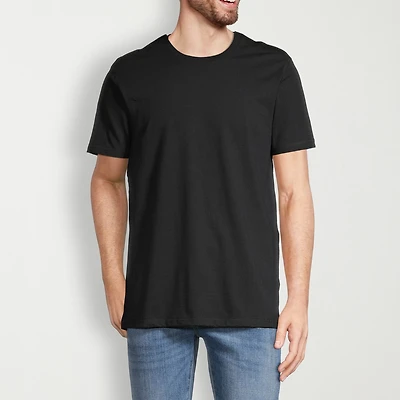 St. John's Bay Dexterity Super Soft Mens Easy-on + Easy-off Crew Neck Short Sleeve Adaptive T-Shirt