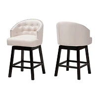 Theron 2-pc. Counter Height Bar Stool