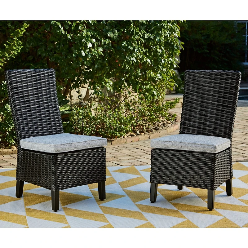 Signature Design by Ashley® Beachcroft 2-pc. Outdoor Side Chair with Nuvella Cushion