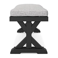 Signature Design by Ashley® Beachcroft Outdoor Bench with Nuvella Cushion

