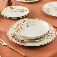 Stone + Lain Maple 12-pc. Porcelain Dinnerware Set