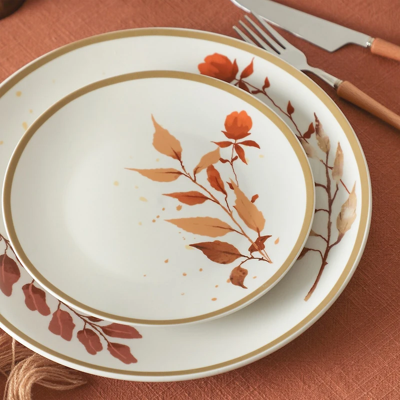 Stone + Lain Maple 24-pc. Porcelain Dinnerware Set