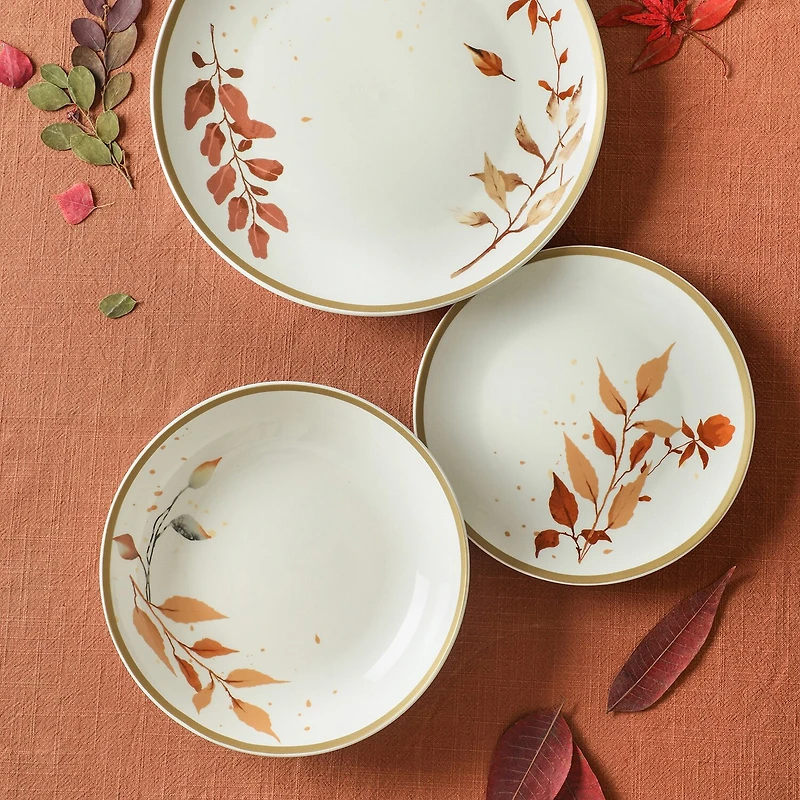 Stone + Lain Maple 24-pc. Porcelain Dinnerware Set