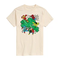 Novelty Mens Crew Neck Short Sleeve Regular Fit Avengers Graphic T-Shirt