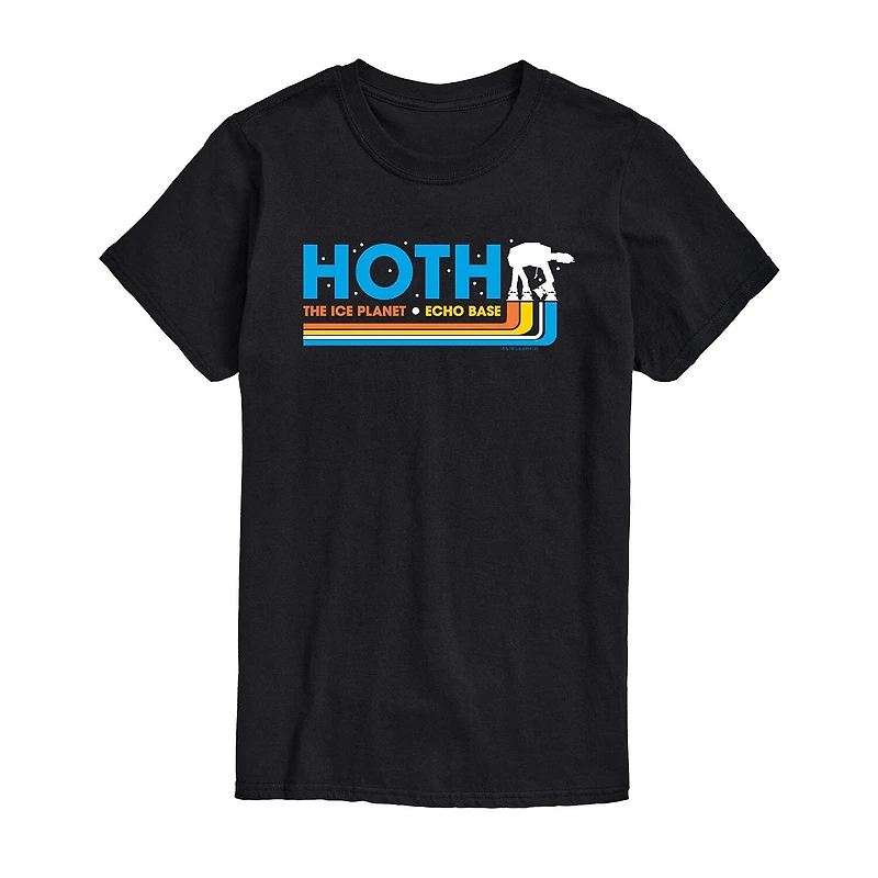 Novelty Mens Crew Neck Short Sleeve Regular Fit Star Wars Graphic T-Shirt