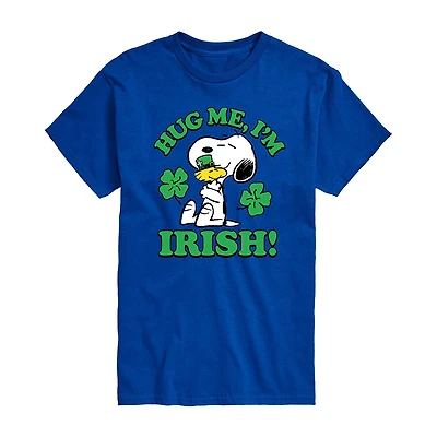 Novelty Mens Crew Neck Short Sleeve Regular Fit Snoopy Graphic T-Shirt