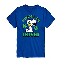 Novelty Mens Crew Neck Short Sleeve Regular Fit Snoopy Graphic T-Shirt