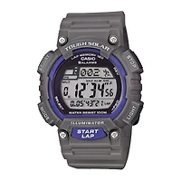 Casio® Mens Gray Resin Strap Solar Sport Watch STLS100H-8AV
