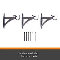 Kenney® Fast Fit™ Easy Install Bailey Curtain Rod