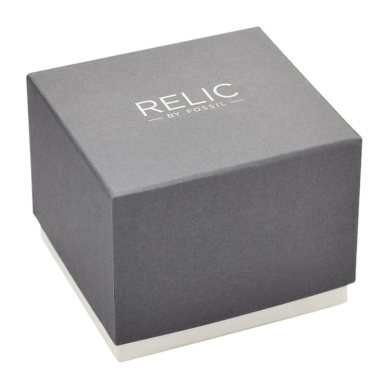 Relic By Fossil Keira Womens Crystal Accent Silver Tone Stainless Steel 2-pc. Watch Boxed Set Zr12613set